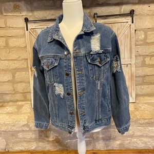 Denim Boyfriend Jean Trucker Jacket